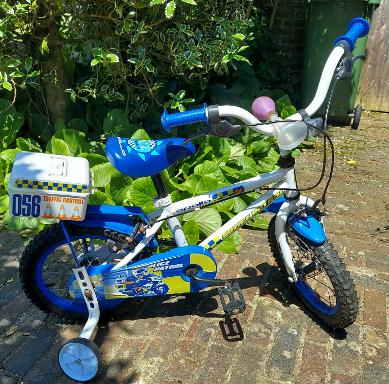 Kids police bike with stabilizers | in 